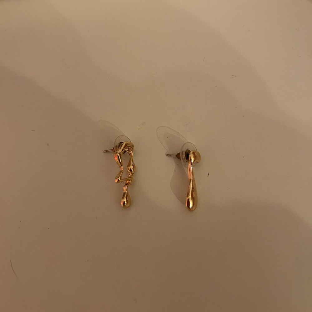 Elegant Gold Plated Drop Earrings